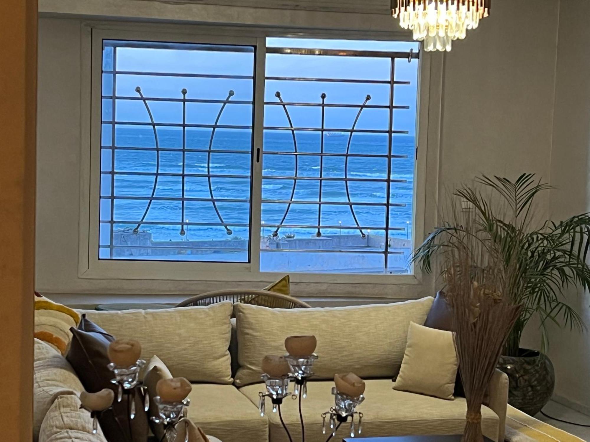 Bel Appartement Avec Une Belle Vue Sur La Grande Mosquee Hassan II Et La Mer Casablanca Extérieur photo